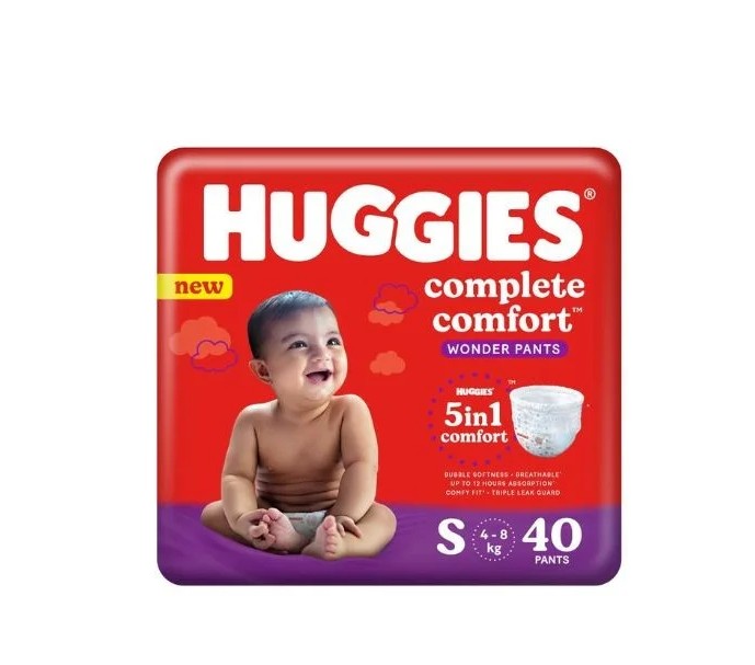 Huggies Complete Comfort Dry Pants Small Size (4-8 kg) 40 pcs